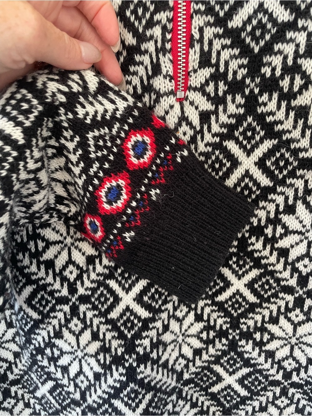 Cambridge Dry Goods Nordic Winter Sweater, Lambswool blend, small - Picture 3 of 7
